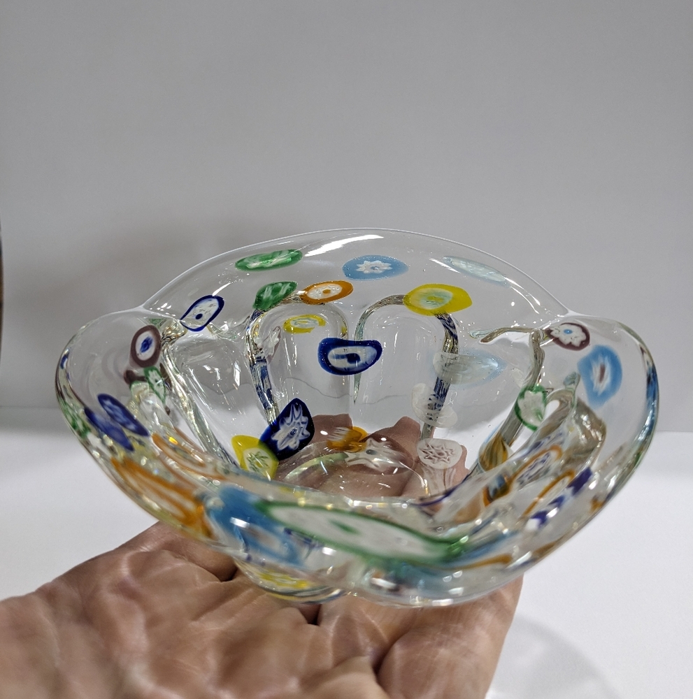 Beautiful Lenwile Glass Ashtray/Trinket Dish